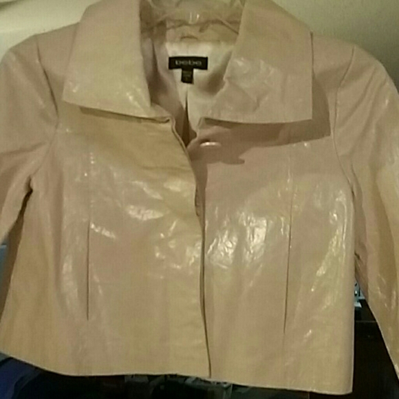 Bebe Light Pink Jacket Fully Lined - Picture 8 of 8